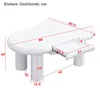 Merax Couchtisch Weiß in Wolkenform, 98x65,5x40cm, Produktbild-Vorschau 7