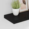 vidaXL Závesné police 4 ks čierne 60x23,5x3,8cm MDF Náhľad obrázku produktu 4