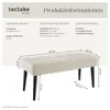 tectake® Lavička Glora, nosnost 220 kg, rozměry 95 x 38 x Náhled obrázku produktu 6