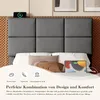 Postel s čalúneným rámom, 90x200 cm, s LED osvetlením, USB Náhľad obrázku produktu 8