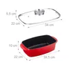 Rôtissoire Relaxdays avec couvercle, cocotte de 5 L, Voir les images du produit 4