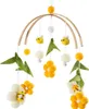 Mobile Baby Holz + Wollknäuel, Frische Blumen und Bienen, Produktbild-Vorschau 1