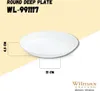 Assiette creuse Wilmax 23 cm en porcelaine, blanche Voir les images du produit 3