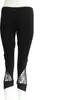 Leggings - 3/4 Capri mit Spitze - schwarz - one size - Produktbild-Vorschau 4