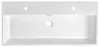 AQUATIC Waschtisch, Gussmarmor, 100x46cm, 2x Armaturloch, Produktbild-Vorschau 3