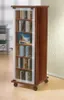 Holz CD DVD Stand Regal Valenza Glastür Produktbild-Vorschau 4