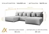 AX LIVING Ecksofa mit Schlaffunktion Ederra U 300 cm breit Produktbild-Vorschau 4
