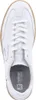 A top-down view of a white sneaker with a tan sole. Produktbild-Vorschau