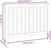 vidaXL Kryt radiátora 108,5x19x84 cm Borovicový masív Náhľad obrázku produktu 6