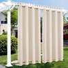 Outdoor Vorhang Wetterfest mit Ösen B132xH213CM, Produktbild-Vorschau 8
