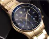 A close-up shot of a gold and blue Maserati watch. Produktbild-Vorschau