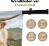 MuchoWow® Wandteppich Wandbehang Schottische Hochlandrind - Produktbild-Vorschau 3