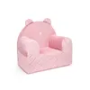 Kindersessel in Bärenform aus Samt und Schaumstoff rosa | Produktbild-Vorschau 2