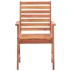 Garten-Essstühle 2 Stk. mit Kissen Massivholz Akazie Produktbild-Vorschau 3