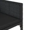 vidaXL 5-dielny záhradný jedálenský set s vankúšmi Black Náhľad obrázku produktu 6