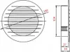 Dospel | Lüftungsgitter IMPERIO - 125 mm - Graphit - Mit Produktbild-Vorschau 3