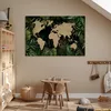 MuchoWow® Poster Weltkarte - Blätter - Braun 120x80 cm - Produktbild-Vorschau 5