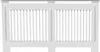 A white radiator cover with vertical slats. Anteprima dell’immagine prodotto
