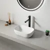 UMYWALKA NABLATOWA CERAMICZNA STAWIANA BIAŁA OWALNA POŁYSK Podgląd zdjęcia produktu 5