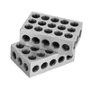 2 blocs 25 x 50 x 75 mm avec 23 trous, bloc de fraisage Voir les images du produit 1