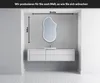Unregelmäßiger asymmetrischer Spiegel mit LED Beleuchtung Produktbild-Vorschau 2