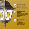 BRILLANTE applique classica da esterno JANEL | nero/oro | Anteprima dell’immagine prodotto 3