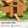 Mobiler Hühnerstall Holz mit Rampe 2 Nestboxen & Rollen Produktbild-Vorschau 12