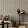 3D Tapete Silber-Weiß mit Retro Design – Grau, Metallic, Produktbild-Vorschau 4
