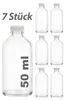 Set di 7 bottiglie in vetro da 50 ml con tappo – Mini Anteprima dell’immagine prodotto 5