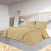 vidaXL Bettwäsche-Set Taupe 240x220 cm Leichte Mikrofaser Produktbild-Vorschau 2