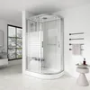 HOME DELUXE - Komplettdusche WHITE PEARL - Maße 120 x 80 cm Produktbild-Vorschau 2