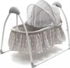 A baby cradle with a canopy and a star-patterned skirt, shown against a white background. Produktbild-Vorschau
