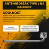 Extralink Fi 25 mm Nástěnný držák antény 250 × 750 mm, Náhled obrázku produktu 5