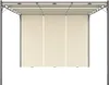 vidaXL Gartenpavillon mit Seitenvorhang 4x3x2,25 m Creme Produktbild-Vorschau 1