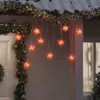 vidaXL, estrellas navideñas LED, 10 unidades, color rojo, Vista previa de la imagen del producto 2