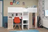 Parisot Hochbett Tom mit Schreibtisch, Schubkästen & Produktbild-Vorschau 12
