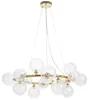 A modern chandelier with multiple glass globes. Náhľad obrázku produktu