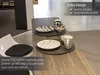 6er Filz-Platzset anthrazit, rund Ø 35cm Produktbild-Vorschau 2