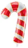 Folienballon Zuckerstange 50x82cm Weiß / Rot Produktbild-Vorschau 1
