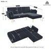Ecksofa mit Relaxfunktion, L-Form, Schlafsofa mit Produktbild-Vorschau 7