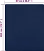 vidaXL Spannbettlaken 2 Stk. Jersey Marineblau 90x200 cm Produktbild-Vorschau 3