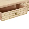 Konsolentisch Golden 90 × 30 × 75 cm Massivholz Mango Produktbild-Vorschau 5