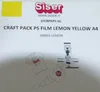 Flex T-Shirt Textil Plotter Folie A4 Zitronen Gelb Siser Produktbild-Vorschau 4