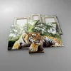 Bild auf Leinwand - Leinwandbild - 3 Teile - Tiger Produktbild-Vorschau 2