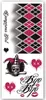 Halloween Tattoos "Harlekin" | 30 x 14 cm Produktbild-Vorschau 3