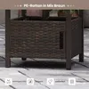 Rattan-Beistelltisch für den Außenbereich mit Schirmloch, Produktbild-Vorschau 3