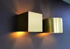 Wandleuchte Aluminium G9 Up Down in Gold eckig warmweißes Produktbild-Vorschau 4