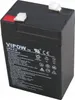 A black gel battery with white connectors and text labels. Náhľad obrázku produktu