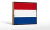 Holzschild Flagge Niederlande 18x12 cm Retro Netherlands Produktbild-Vorschau 1