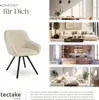 tectake® Drehbarer Armlehnstuhl Snug gepolstert, in Produktbild-Vorschau 6